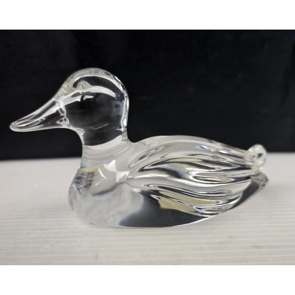Vintage Princess House Lead Crystal Duck Figurine Paperweight W. Germany 24% - Picture 3 of 12